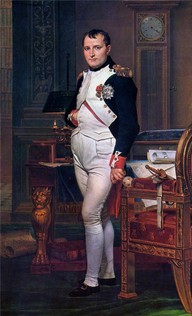 Napoleon Bonaparte in his Study at the Tuileries     Artist: Jacques-Louis David  Completion Date: 1812